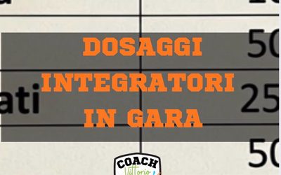 DOSAGGIO INTEGRATORI IN GARA